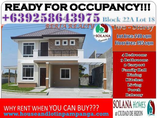 House and Lot for Sale San Fernando, Pampanga, Rent to Own Pagibig, house and lot for sale, in San Fernando Pampanga, Philippines, Houses located in an exclusive subdivision FLOOD FREE, Pampanga Homes, Ready for Occupancy, Pagibig Housing LIPAT AGAD